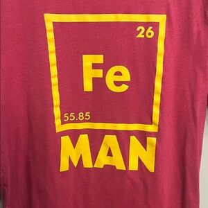 Iron Man Periodic Table Fe Humor Medium Shirt